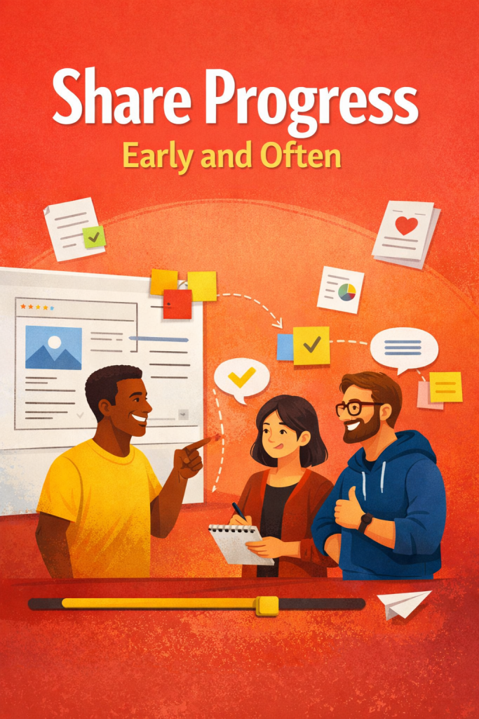 Share progress in teamwork process